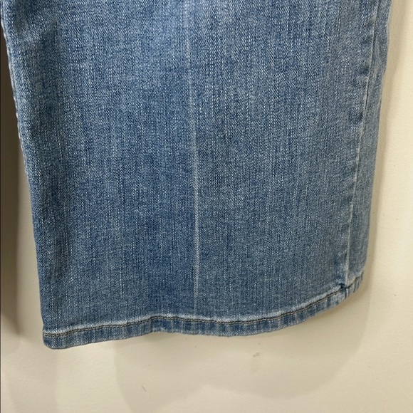 FREE PEOPLE Wide Leg High Rise Cropped Button-Fly Jeans Size 30 - Picture 10 of 14